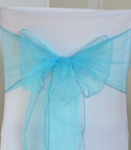 LOCATION FLOTS ORGANZA TURQUOISE