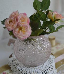 location vase boule rose romantique