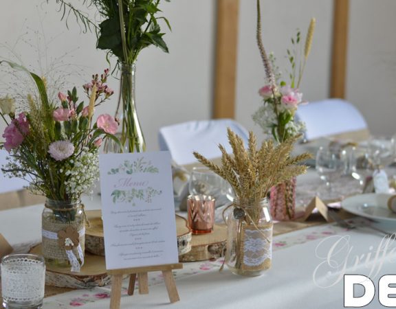 Décoration mariage champêtre liberty