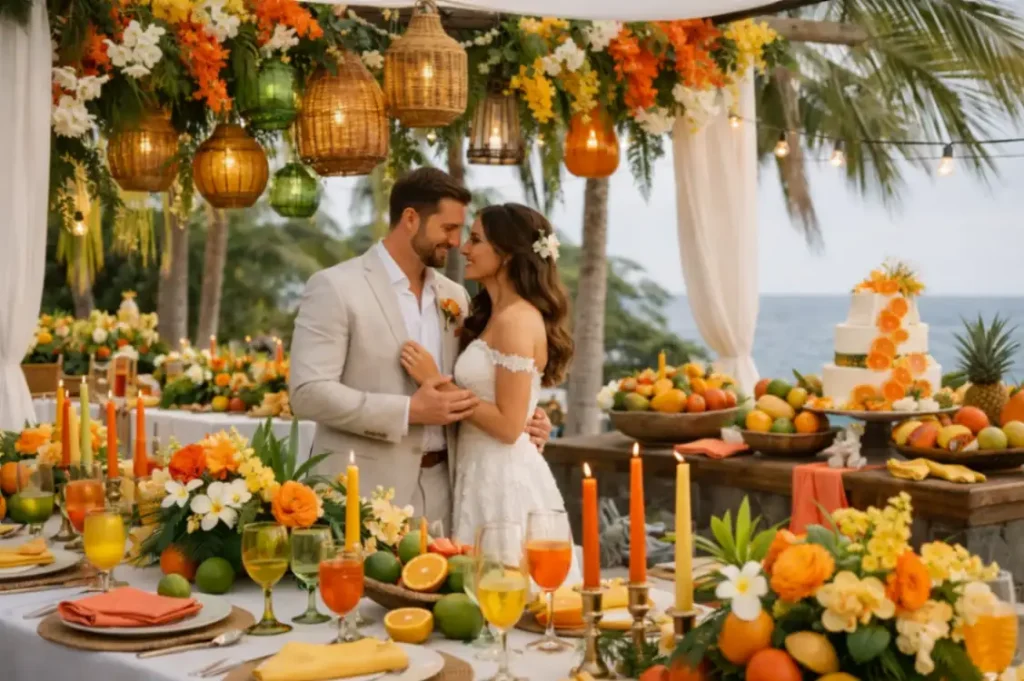 Couleurs de mariage 2026 : tendance Island Citrus et nouvelles palettes