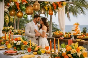 Couleurs de mariage 2026 : tendance Island Citrus et nouvelles palettes