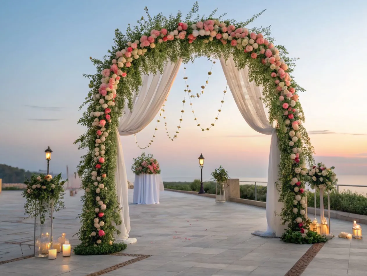 Décorer une arche de cérémonie laïque