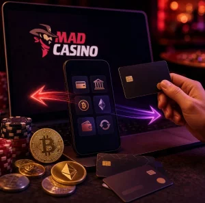 Paiement Mad Casino : dépôt, retrait, carte, wallet et crypto