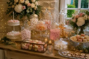 Candy bar mariage : idées gourmandes pour une table sucrée réussie