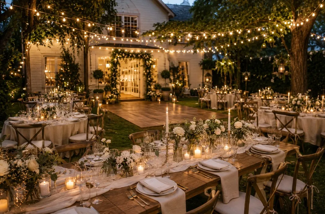 Mariage à domicile : créer une réception élégante chez soi